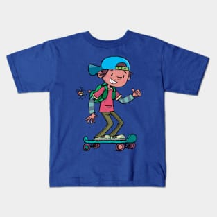 boy on a skateboard Kids T-Shirt